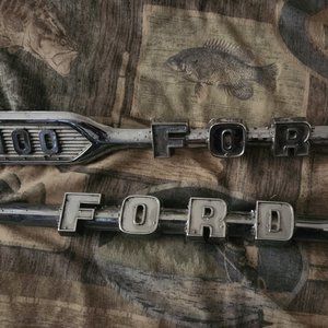 Vintage Ford f100 pair emblems